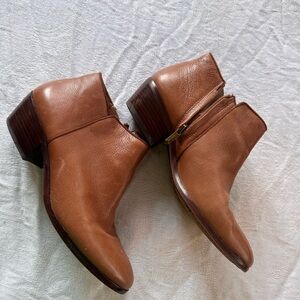 Sam Edelman Tan Leather Ankle Booties